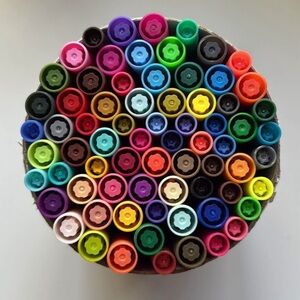 Vibrant Multicolor Marker Collection